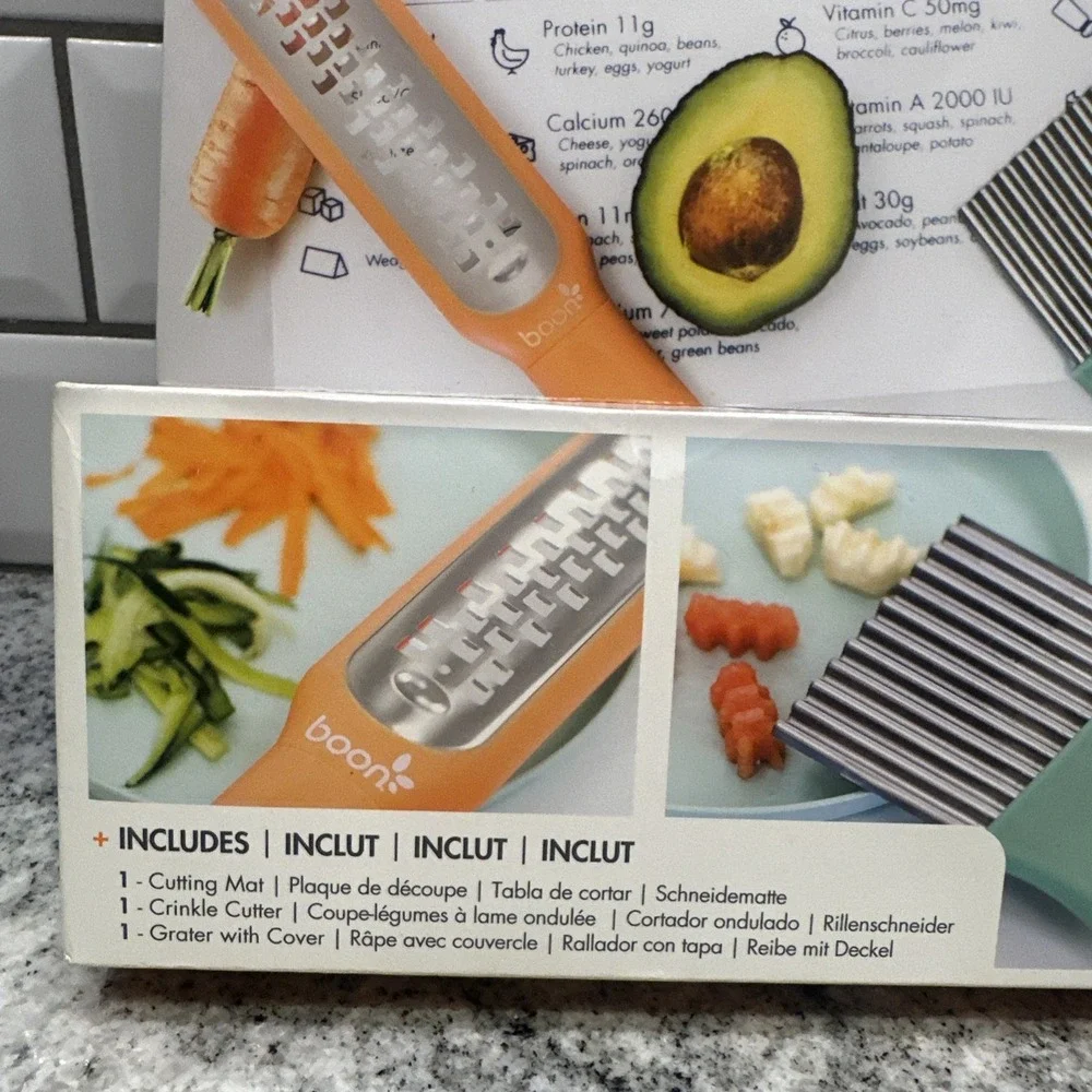 Boon‎ DIVVY Baby Solid Food Prep Starter Kit - Includes 11x14 Silicone Placema